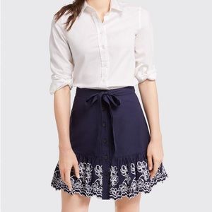 NWT Draper James Womens Eyelet Floral Tier Skirt